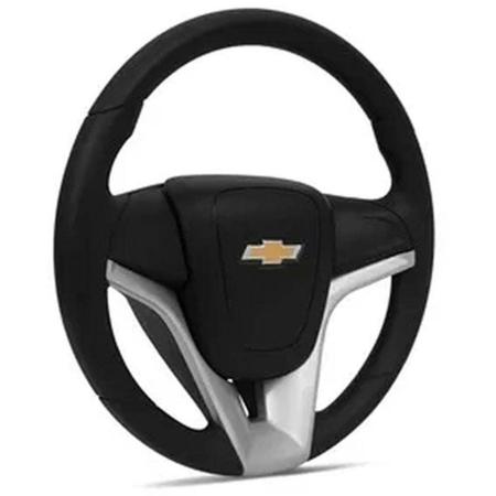 Imagem de Volante Esportivo Corsa Joy Max Premium Meriva Zafira Montana Sem Air-Bag Cruze + Cubo e tampa Gm