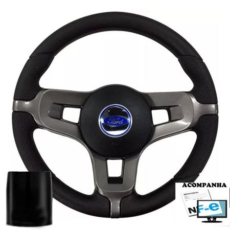Volante Esportivo Escort Hobby 1987 1992 Apollo 1990 1992 Mustang Ford Acionador De Buzina + Cubo - Poliparts Imagem de Volante Esportivo Escort Hobby 1987 1992 Apollo 1990 1992 Mustang Ford Acionador De Buzina + Cubo