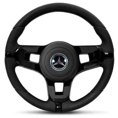 Imagem de Volante Esportivo Preto Caminhão Mercedes Benz 1620 712 709