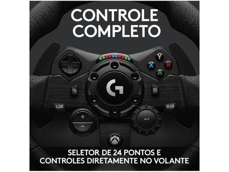 Volante Logitech G923 Racing Wheel Para XBOX Series X, XBOX One e PC G HUB  Force Feedback TRUEFORCE- Pedais Responsivos Acabamento em Couro 941-000157