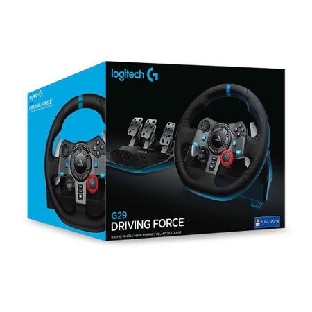 Volante Logitech G29 Driving Force para PS5, PS4, PS3 e PC - 941-000111