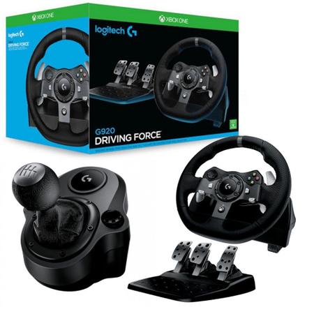 Volante Logitech G920, Pedais, Câmbio