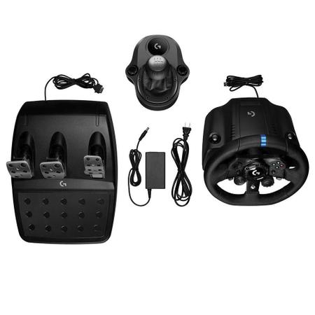 Volante Logitech G923 com pedal + Câmbio Driving Force Shifter para X-box -  Faz a Boa!