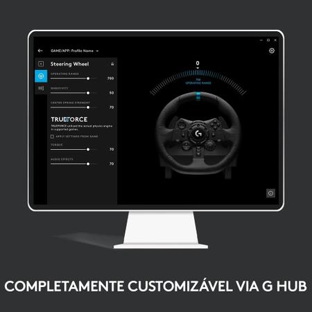 Volante Logitech G923 Racing Wheel Para PS5, PS4 E PC com Force Feedback  Trueforce Preto - 941000148