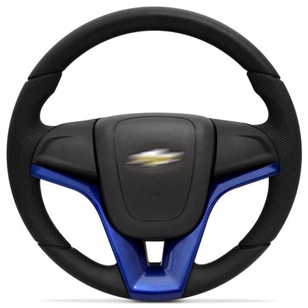 Imagem de Volante Modelo Cruze Azul Celta Corsa Prisma Kadett Omega Outros Chevrolet Cubo Embutido