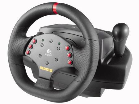 Volante Momo Racing Force Feedback Wheel p/ PC - Logitech - Controle  Simulador - Magazine Luiza