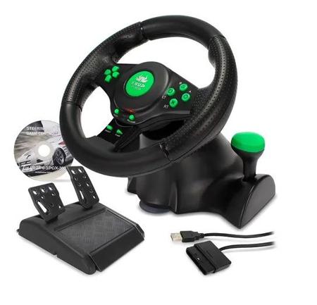 Pxn V9 Jogo Volante Pedal Vibração Corrida Controlador De Jogo