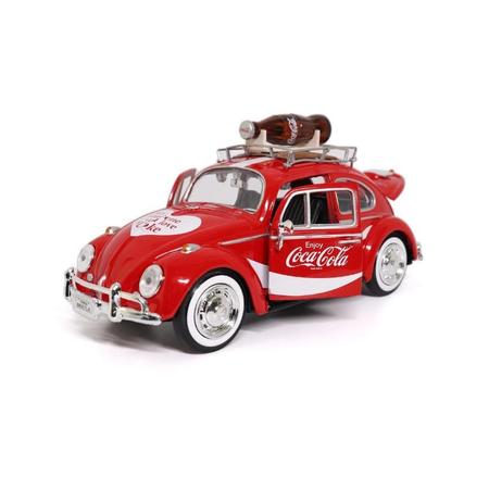 Imagem de Volkswagen Fusca Beetle 1966 - Coca Cola - Motor City Classics - 1/24