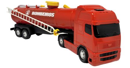 Caminhão Voyager Bombeiro Com 48cm Sai Água Roma - Dupari