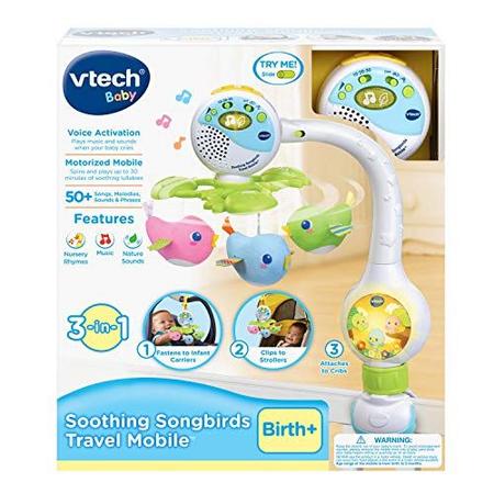 VTech Soothing Songbirds Travel Mobile White M bile e Arco