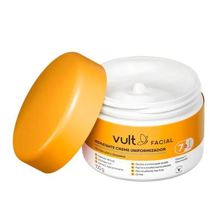 Imagem de Vult creme hidratante facial uniformizador 7em1 laranja 100g