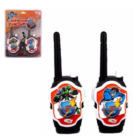 Imagem de Walkie Talkie Radio Comunicador Infantil Preto Menino Hero Squad - WK