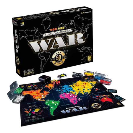 JOGO TABULEIRO MESA WAR EDICAO ESPECIAL GROW ORIGINAL NOVO