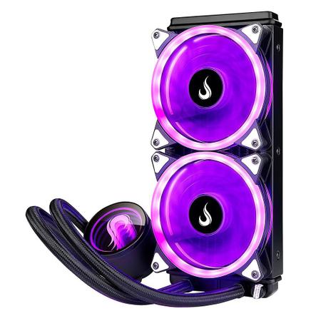 Imagem de Water Cooler Rise Mode Gamer Black, RGB, 240mm, Preto - RM-WCB-02-RGB