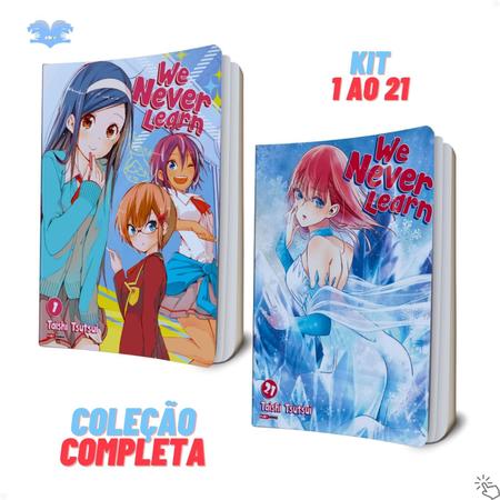 We Never Learn Bokuben Mangá Vol. 1 Ao 21 - Kit Coleção Completa Em  Português