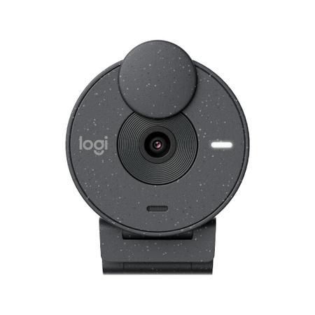 Imagem de Webcam Logitech Brio 300 Full HD, 1080p, 30 FPS, USB-C, Microfone Integrado, Grafite - 960-001413