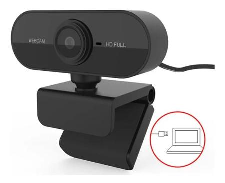 Imagem de Webcam Microfone Câmera Full Hd 1080p Computador Plug & Play Microfone Embutido