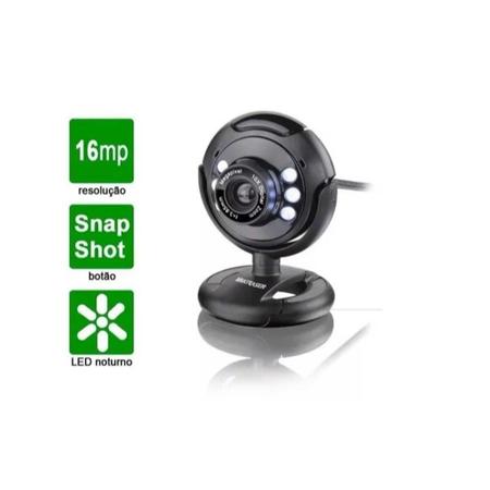 Imagem de Webcam Night Vision 16MP preto Multilaser - WC045