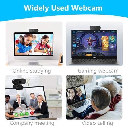 Imagem de Webcam Usb Full Hd 1080 Mic Câmera Para Notebook Computador