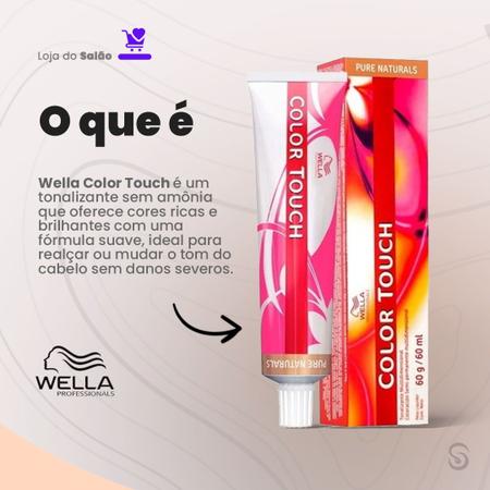 Imagem de Wella Color Touch Tonalizante 6/37 Louro Escuro Dourado Marrom Rich Naturals 60ml