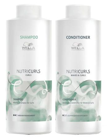Imagem de Wella NutriCurls Shampoo 1000ml e Condicionador 1000ml