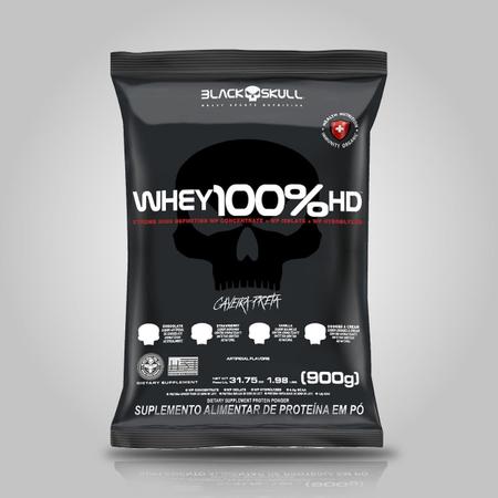 Imagem de Whey 100% HD - Refil (900g) - Black Skull