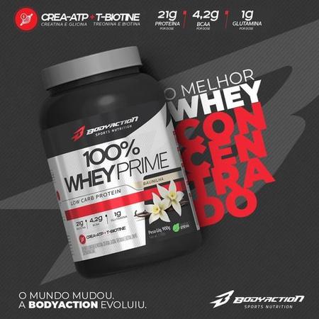 Imagem de Whey 100% Prime 900g Bodyaction C/ Creatina - Chocolate