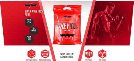 Imagem de Whey 100% Protein Pure Refil de 900g Sabor Chocolate-Integralmedica