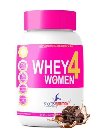 Imagem de Whey 4 Women com Colágeno Sabor Chocolate 908g  Sports Nutrition
