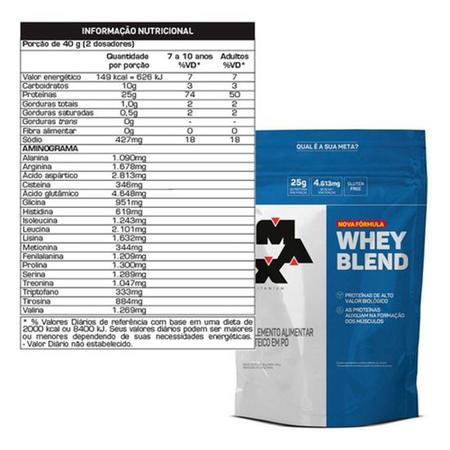 Whey blend 900g max titanium Imagem de Whey blend 900g max titanium