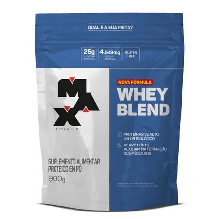 Whey blend 900g max titanium Imagem de Whey blend 900g max titanium