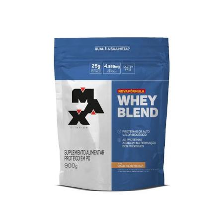Whey Blend Refil (900g) - Sabor: Vitamina de Frutas - Max Titanium Imagem de Whey Blend Refil (900g) - Sabor: Vitamina de Frutas