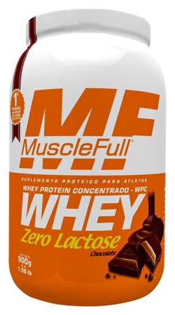 Imagem de Whey Concentrado Zero Lactose 900g - MuscleFull - Muscle Full