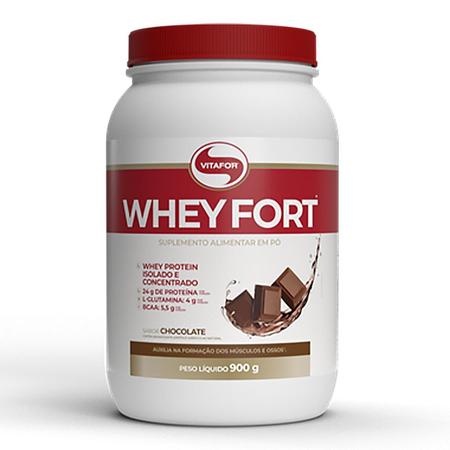 Imagem de Whey Fort Vitafor 900g Chocolate