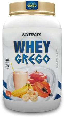 Whey grego vitamina de frutas pt 900g nutrata Imagem de Whey grego vitamina de frutas pt 900g nutrata