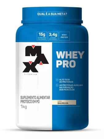 Imagem de Whey Pro Max Titanium  1kg Sabor Baunilha