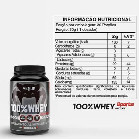 Imagem de Whey Protein 100% (900G) Sabor Chocolate - Venum