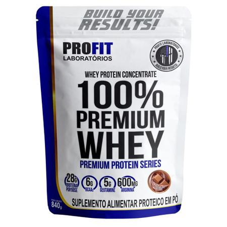 Imagem de Whey Protein 100% Concentrado Premium Original Chocolate 840g - Profit