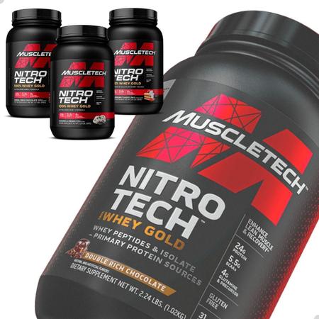 Imagem de Whey Protein 100% Gold Nitro Tech 2,27Kg 5Lbs Muscletech