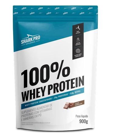 Imagem de Whey Protein 100% Whey Refil 900G Sabor Chocolate Shark Pro