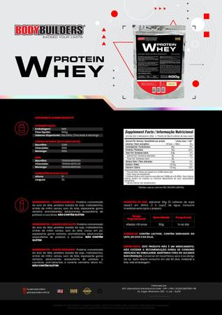 Imagem de Whey Protein 500g (Refil)   Bodybuilders