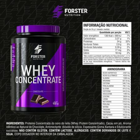 Imagem de Whey Protein Concentrado Pote 900g - Forster Nutrition