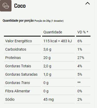 Imagem de Whey Protein Concentrado Pote (900g) - Sabor: Coco