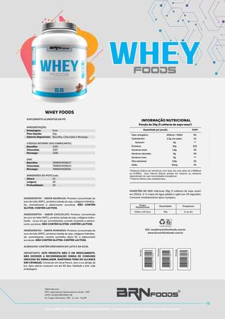 Imagem de Whey Protein Foods 2Kg - Brnfoods Chocolate