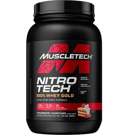 Imagem de Whey Protein Nitro Tech 100% Whey Gold 907G Muscle Tech