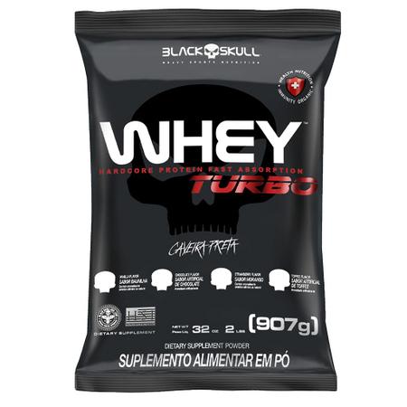 Imagem de Whey Protein Turbo 907g + Creatina Turbo 150g Black Skull