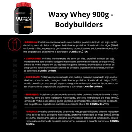 Imagem de Whey Protein Waxy Whey Pote 900g  Suplemento em pó para Ganho de Massa Muscular e Força - Academia