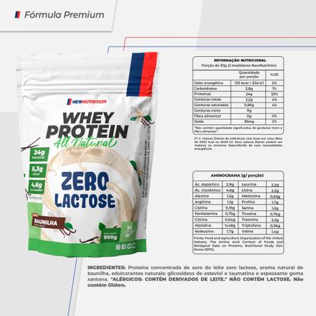 Imagem de Whey Protein Zero Lactose All Natural 900g NewNutrition