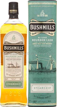 Imagem de Whisky Bushmills 3 Char Bourbon Cask Steamship - 1 Litro
