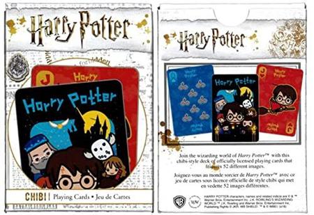 Imagem de Wielder Magoando Harry Potter Figura Pocket Pop! Hanger Keychain Empacotado com Hermione + Dumbledore + Ron Weasley Pez Hat + Crest Hogwarts Pin + Jogando Cartas Deck 5 Itens
